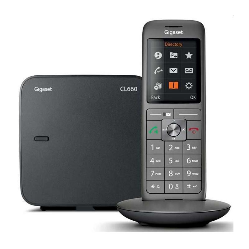 Téléphone Fixe sans fil - GIGASET CL 660 Duo Anthracite - Performant et élégant