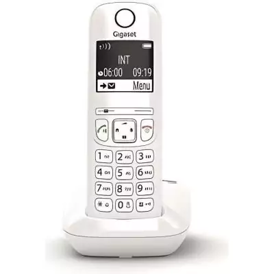 Téléphone Fixe GIGASET AS690 Blanc - Mains-libres performant et blocage d'appels