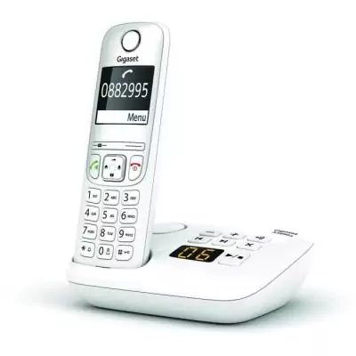 Téléphone Fixe AS690 A Trio Blanc - GIGASET: 20 sonneries - Mains libres