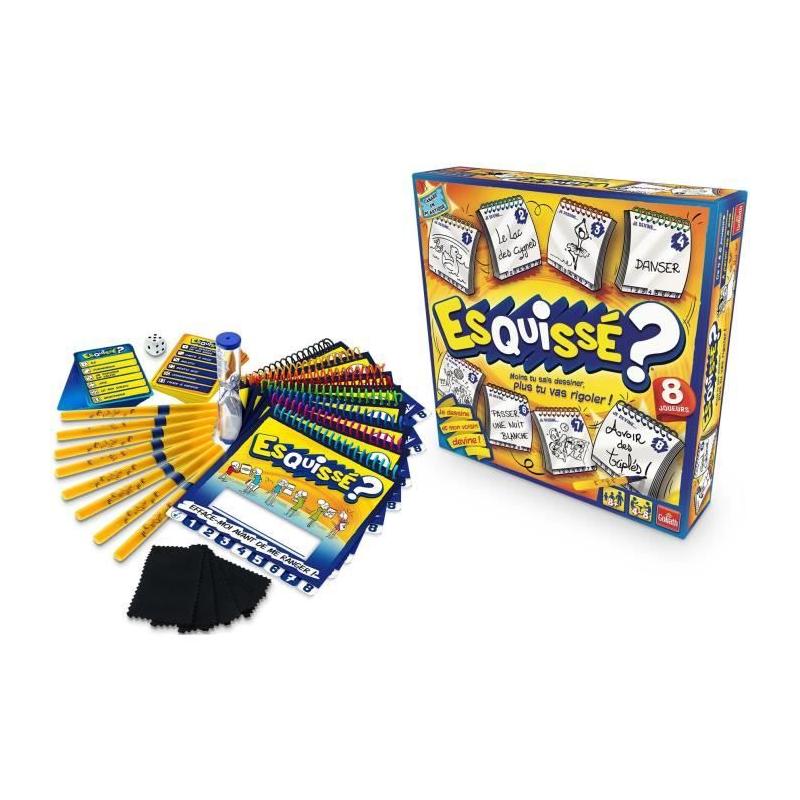 Jeu d'ambiance Esquissé 8 joueurs: dessinez et devinez vite!