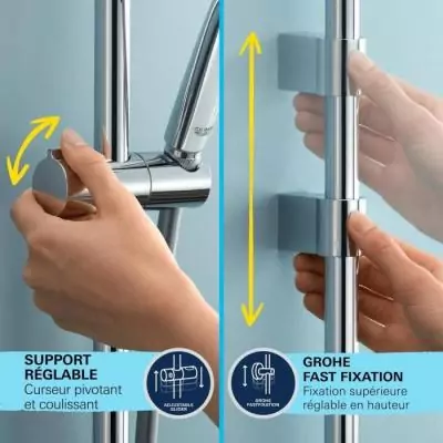 Ensemble de douche GROHE Vitalio Comfort 110 - Sélection facile et économie