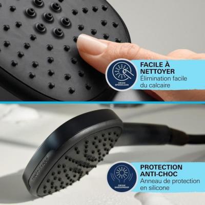 Colonne de douche GROHE Vitalio Comfort 250 - Noir Mat