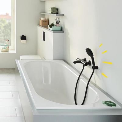 Mitigeur thermostatique bain/douche noir mat GROHE - Économie d'eau