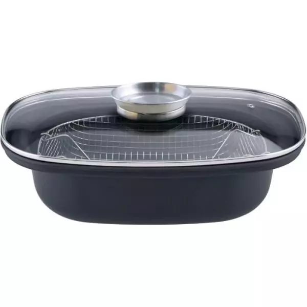 Cocotte arôme avec panier friture - GSW - 414593 - Acier carbone - 4 L / 32 cm - Tous feux dont induction