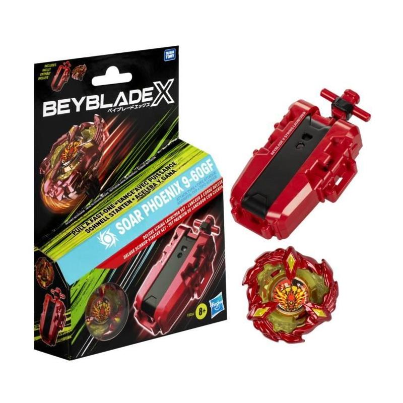 Pack Beyblade X Soar Phoenix 9-60GF: Toupie de Compétition avec Lanceur Deluxe