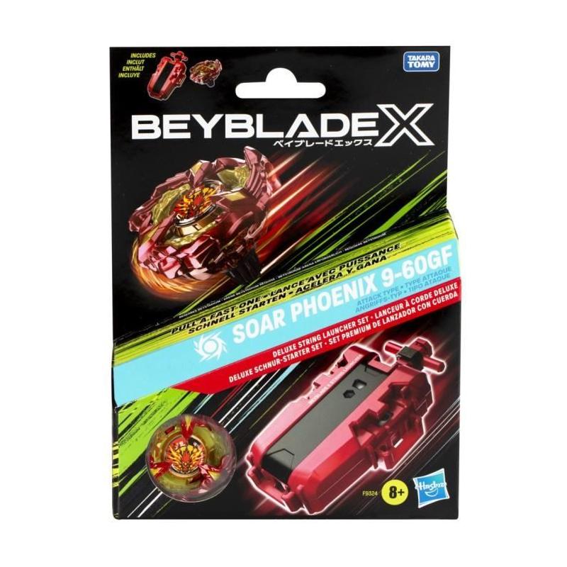 Pack Beyblade X Soar Phoenix 9-60GF: Toupie de Compétition avec Lanceur Deluxe