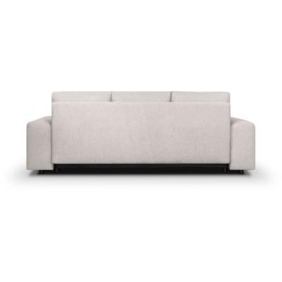 Canapé convertible avec coffre de rangement 3 places - INDIAN - Tissu beige