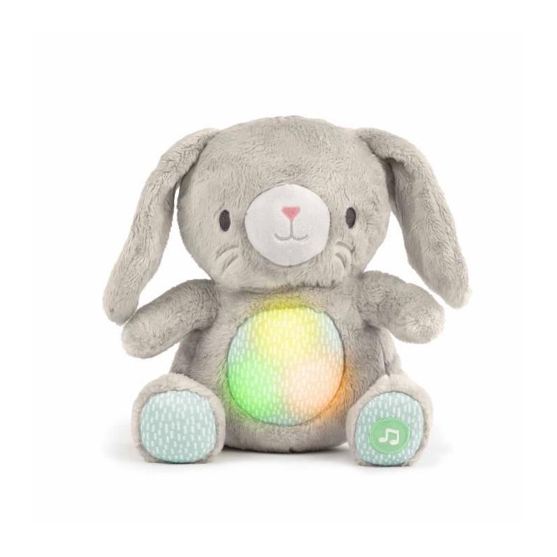 Doudou lapin Sylvi: peluche musicale et lumineuse pour bébé