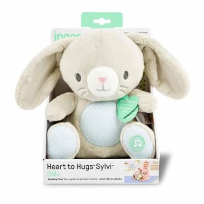 Doudou lapin Sylvi: peluche musicale et lumineuse pour bébé