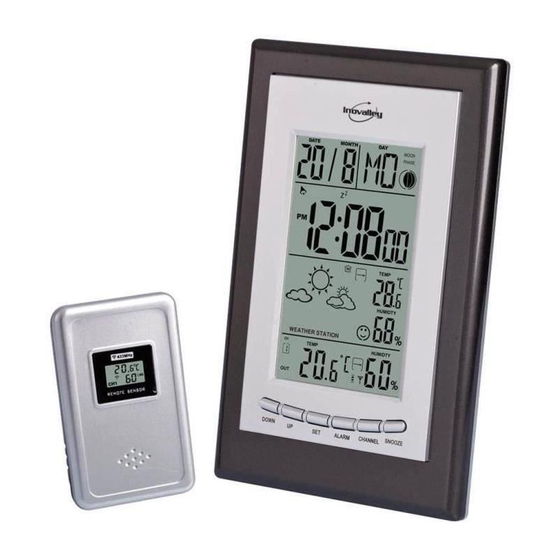 Station Météo Sans Fil Radio Pilote - Inovalley SM121-N