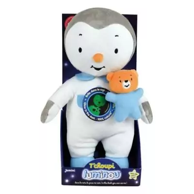 Peluche T'choupi Luminou 25cm - Douceur et lumière assurées! Peluche T'choupi Luminou 25cm - Douceur et lumière assurées!