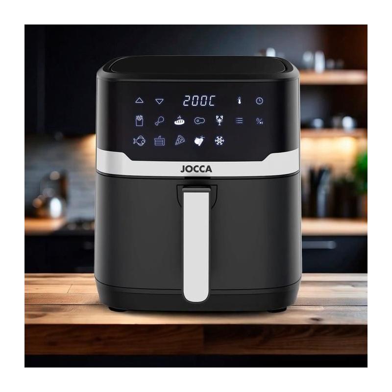 Friteuse Sans Huile JOCCA 6,5L Numérique - Parfaite pour des frites croustillantes!
