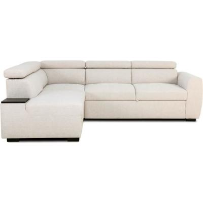 Canapé d'angle convertible réversible KELIO - Tissu Beige
