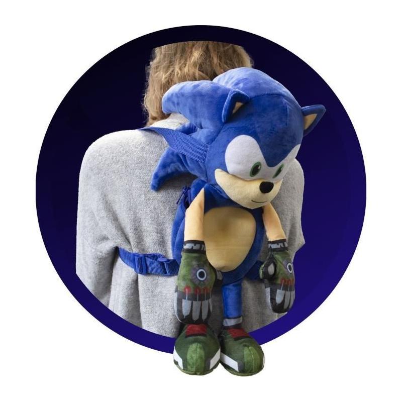 Sac à dos en peluche Sonic - le compagnon idéal pour les fans!