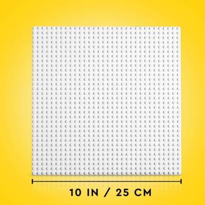 LEGO 11026 Classic: Socle de Base Blanc 32x32 pour Assemblage & Construction