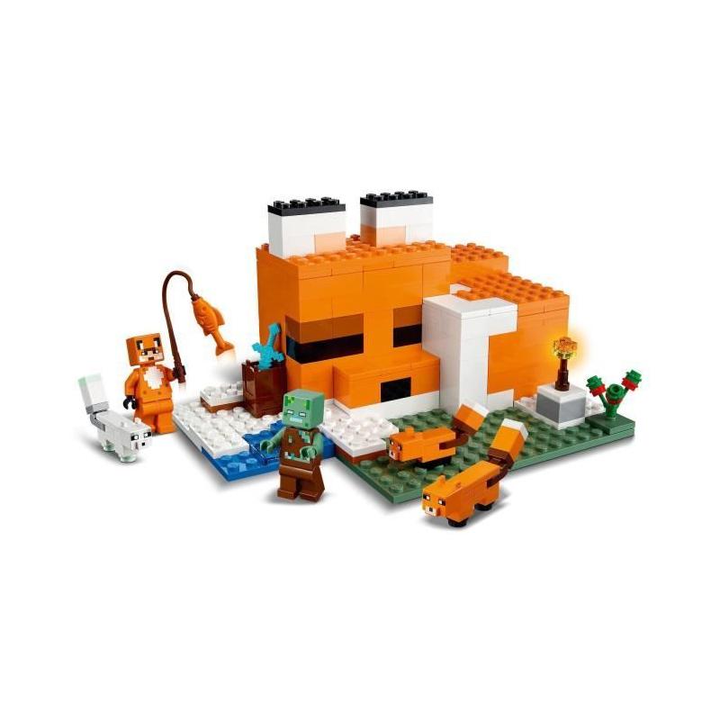 LEGO 21178 Minecraft: Le Refuge du Renard - Set de Construction Amusant pour Enfants de 8 ans et +