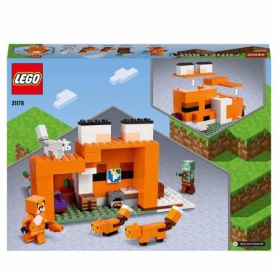 LEGO 21178 Minecraft: Le Refuge du Renard - Set de Construction Amusant pour Enfants de 8 ans et +
