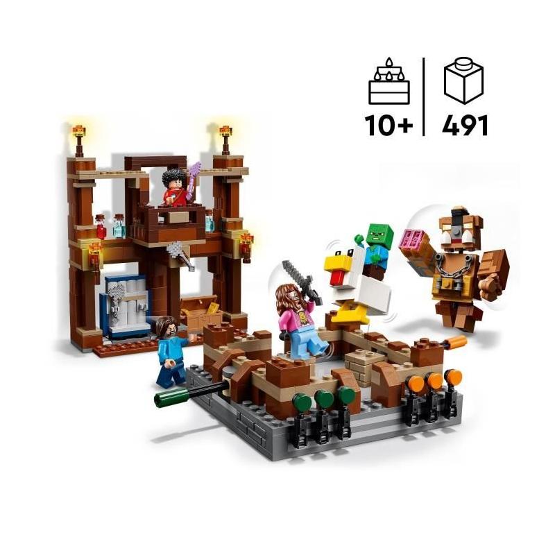 LEGO Minecraft 21272 Le Ring du Manoir des Bois - Construction pour garçon de 10 ans
