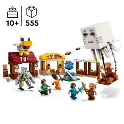 LEGO Minecraft 21273: Les Ghasts attaquent! - Jeu de construction pour garçons de 10 ans