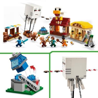 LEGO Minecraft 21273: Les Ghasts attaquent! - Jeu de construction pour garçons de 10 ans
