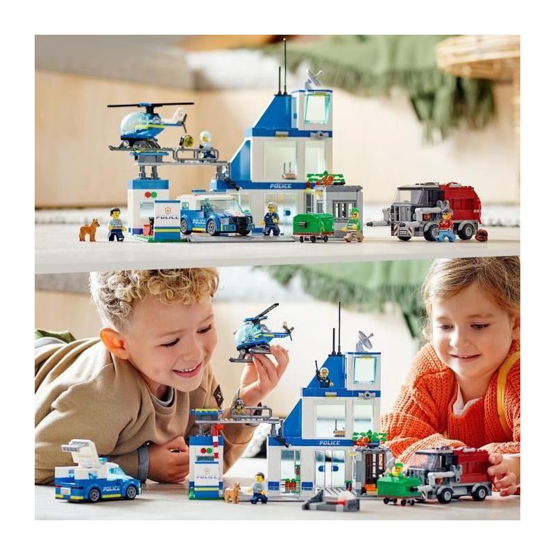 LEGO City 60316 : Commissariat de Police et Véhicules Jouets