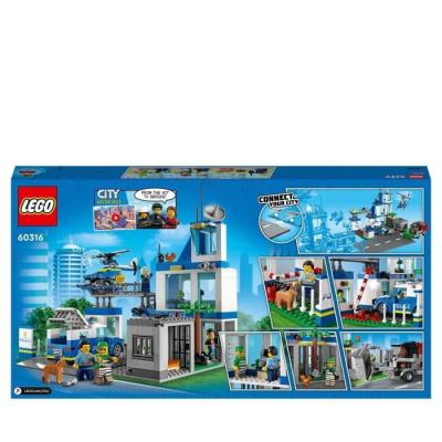LEGO City 60316 : Commissariat de Police et Véhicules Jouets