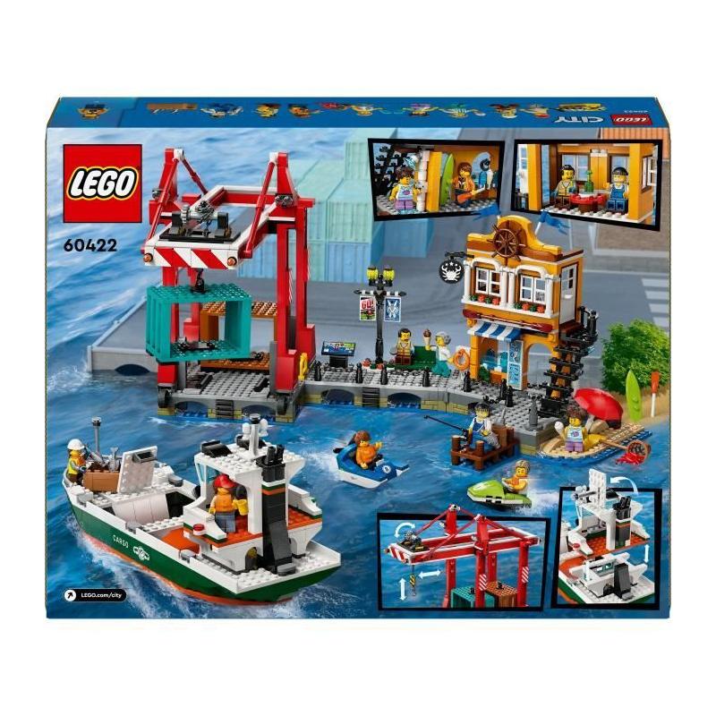 Explorez LEGO City 60422 Le Port et le Navire Marchand!