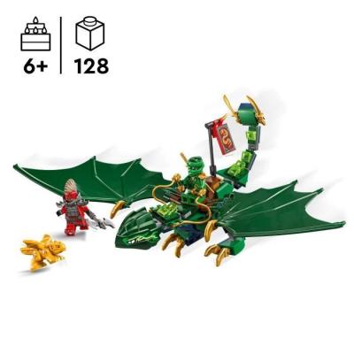 LEGO NINJAGO 71829 Le dragon vert de la forêt de Lloyd - Pour les petits ninjas