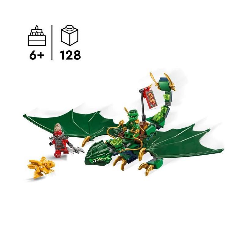 LEGO NINJAGO 71829 Le dragon vert de la forêt de Lloyd - Pour les petits ninjas