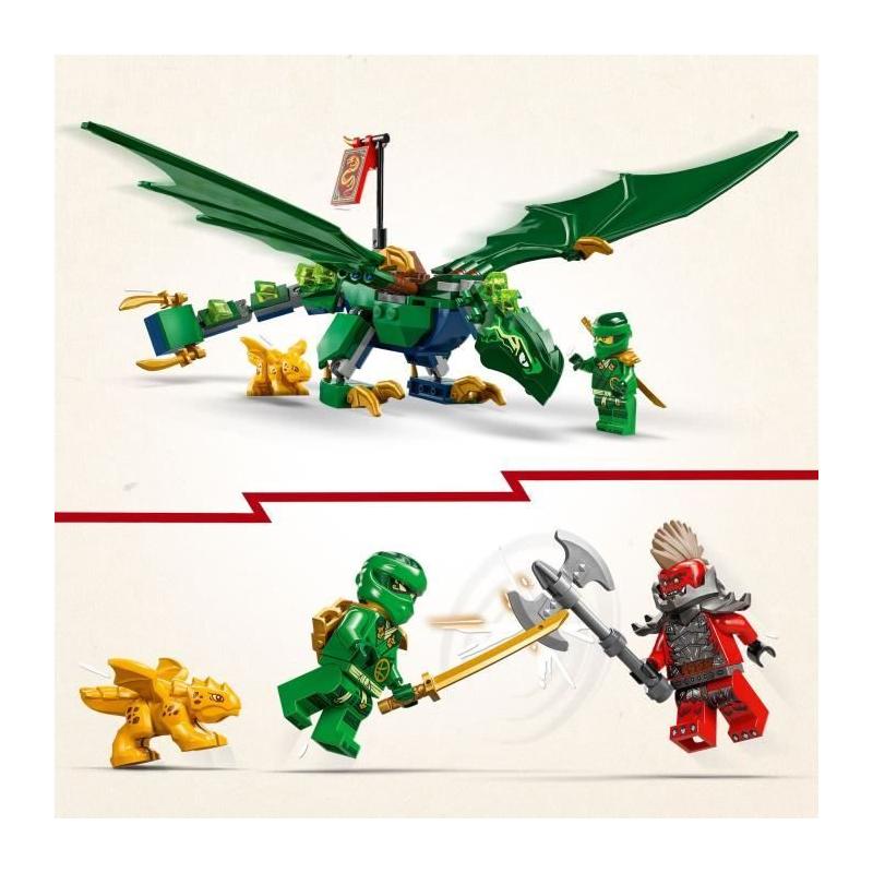 LEGO NINJAGO 71829 Le dragon vert de la forêt de Lloyd - Pour les petits ninjas