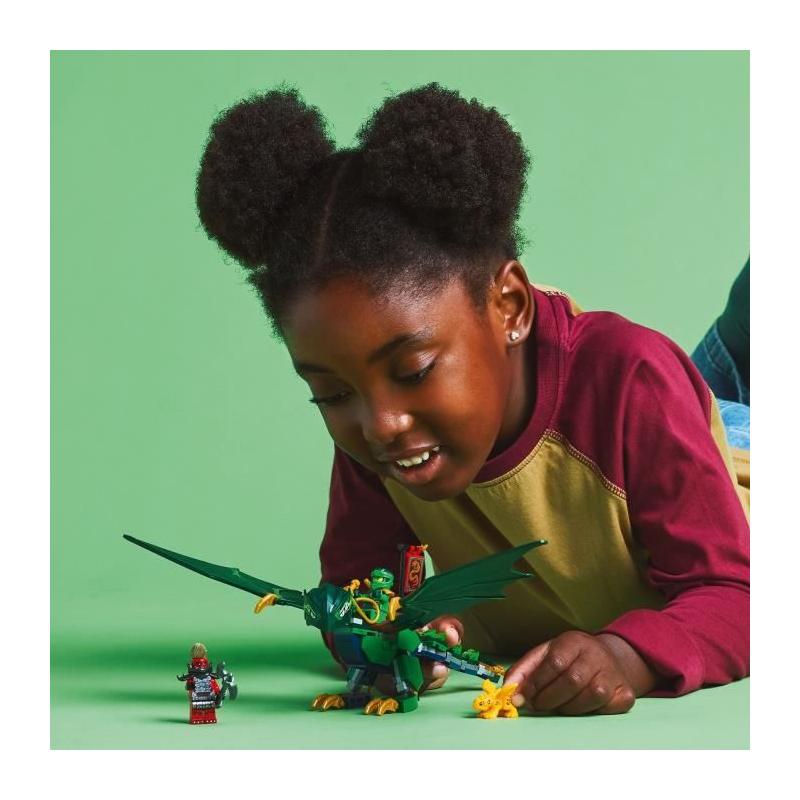 LEGO NINJAGO 71829 Le dragon vert de la forêt de Lloyd - Pour les petits ninjas
