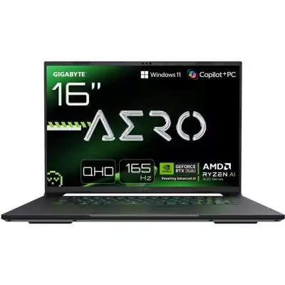 PC Portable gamer GIGABYTE AERO X16 1WH93FRC64AH - 16'' QHD+ 165HZ - RTX5070 - AMD RYZEN AI 7 350 - 32Go - 1To SSD - Win 11 FAMI