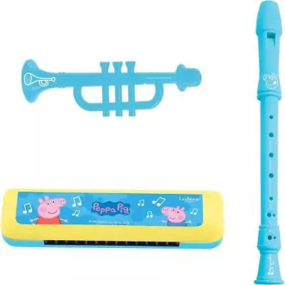 Ensemble musical Peppa Pig - 7 instruments - Rangement tambour Ensemble musical Peppa Pig - 7 instruments - Rangement tambour
