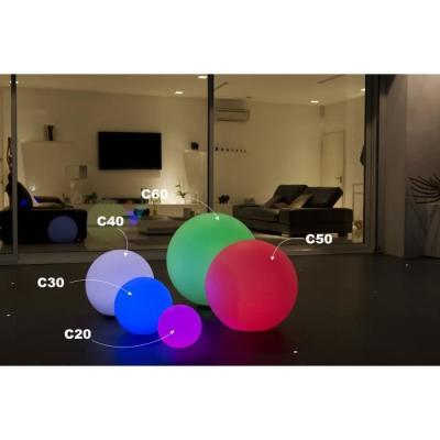 Décoration lumineuse: LUMISKY Sphere Led sans fil 30 cm - Multicolore