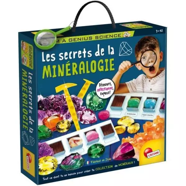 Les secrets de la minéalogie - Kit Scientifique - I'M A GENIUS - Minéraux authentiques