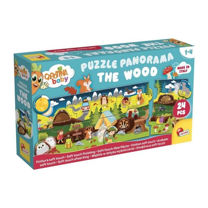 Puzzle panoramique Les Bois - CAROTINA BABY : jeu d'apprentissage ludique