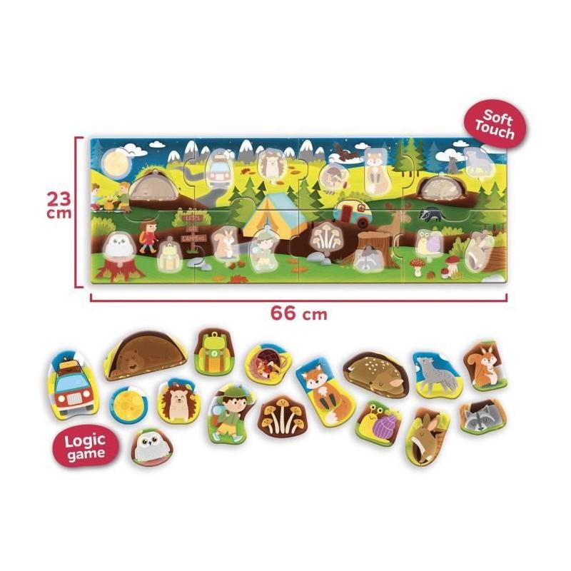 Puzzle panoramique Les Bois - CAROTINA BABY : jeu d'apprentissage ludique