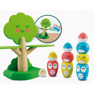 Jeu Montessori en Bois: Arbre et Oiseaux pour l'Équilibre