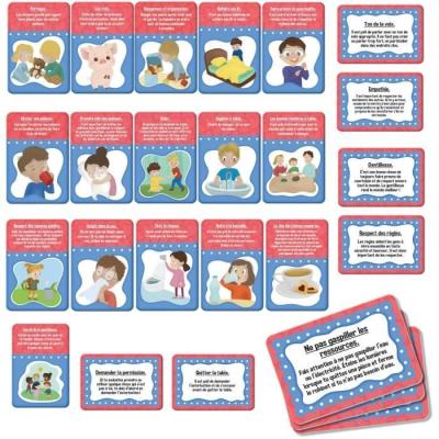 Jeu de cartes des bonnes manières - Apprendre en s'amusant