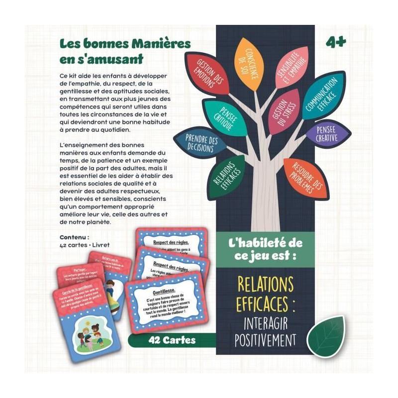 Jeu de cartes des bonnes manières - Apprendre en s'amusant