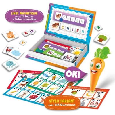 Stylo parlant et jouets magnétiques Carotina - Jeu d'apprentissage interactif