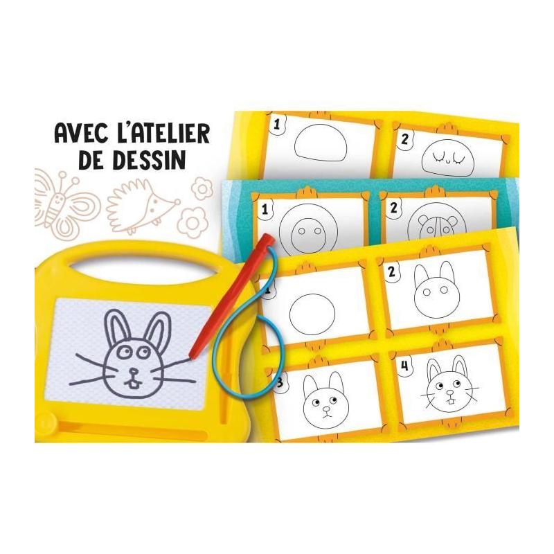 Calculs ludiques avec l'ardoise magique CAROTINA: apprendre les chiffres