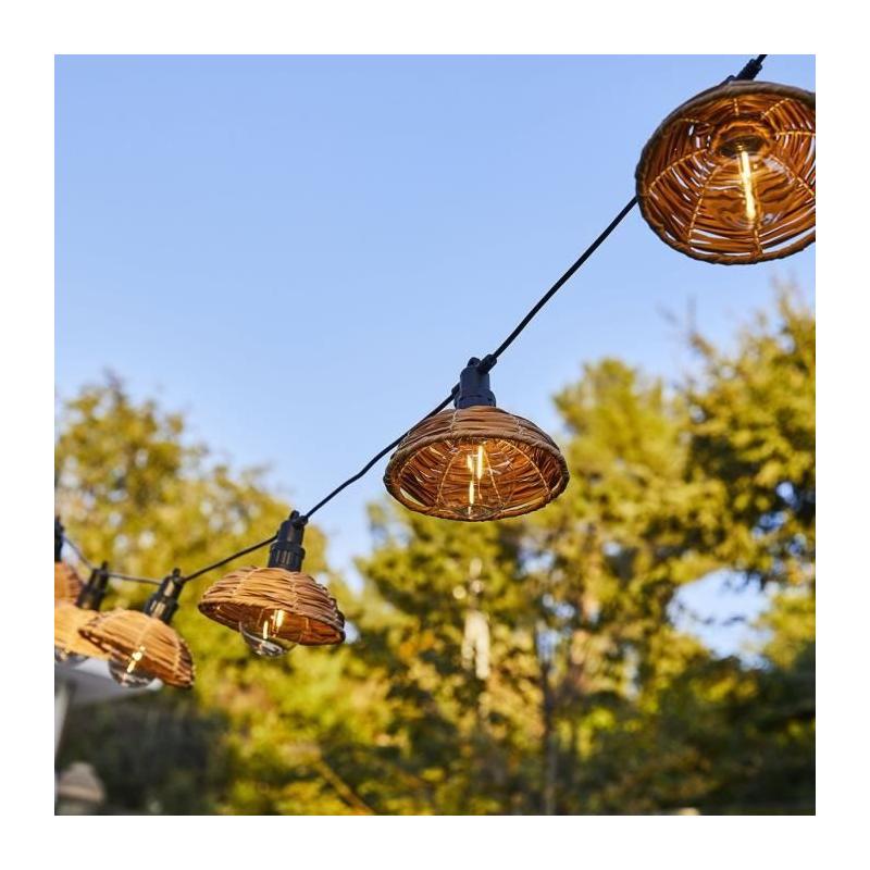 Guirlande lumineuse extérieure LUMISKY COTTAGE - Ambiance chaleureuse - 5.70m - LED blanc chaud