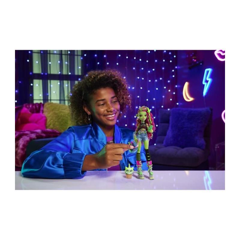 Monster High: Venus McFlytrap - Poupée et son adorable compagnon Chewlian!