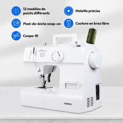 Machine à Coudre MEDION SM 70 Blanc