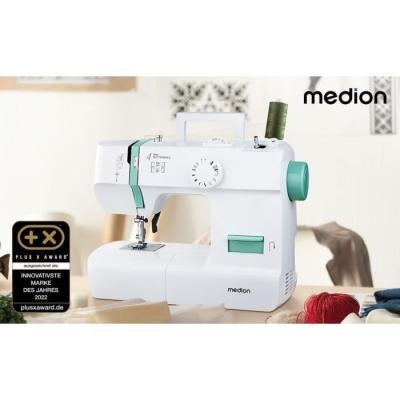 Machine à Coudre MEDION SM 70 Turquoise - 12 Points - LED