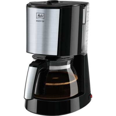 Machine à café Melitta - Top Glass Noir/Acier brossé 1017-04