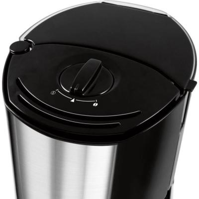 Machine à café Melitta - Top Glass Noir/Acier brossé 1017-04