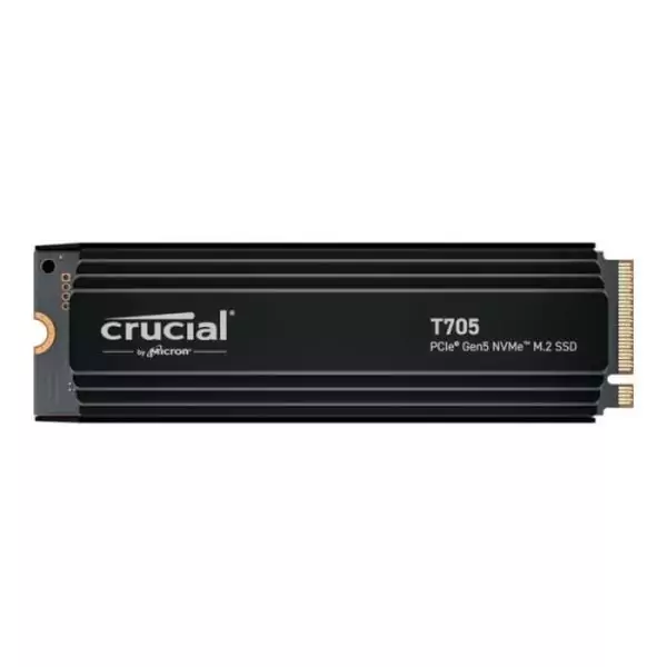 SSD Interne Gaming avec Dissipateur Premium - CRUCIAL - T705 SSD 2To PCIe Gen5 NVMe M.2 (2024) - CT2000T705SSD5