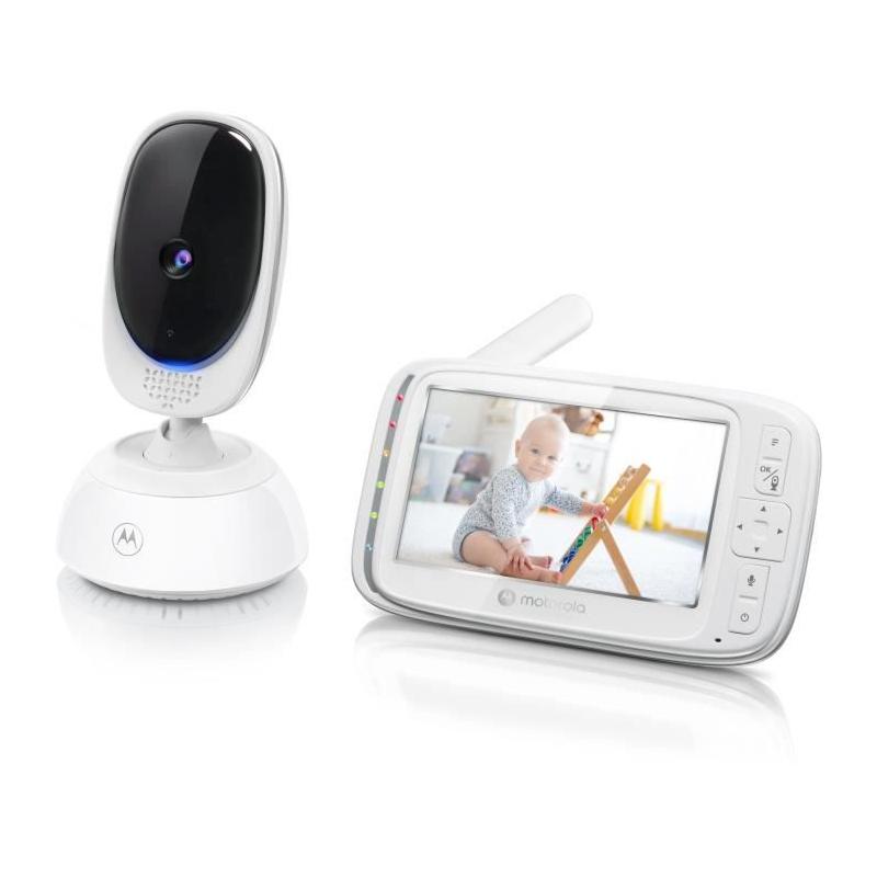 Moniteur vidéo Wi-fi MOTOROLA VM85 - 5 - 300 m - Connecté - Infrarouge - Blanc
